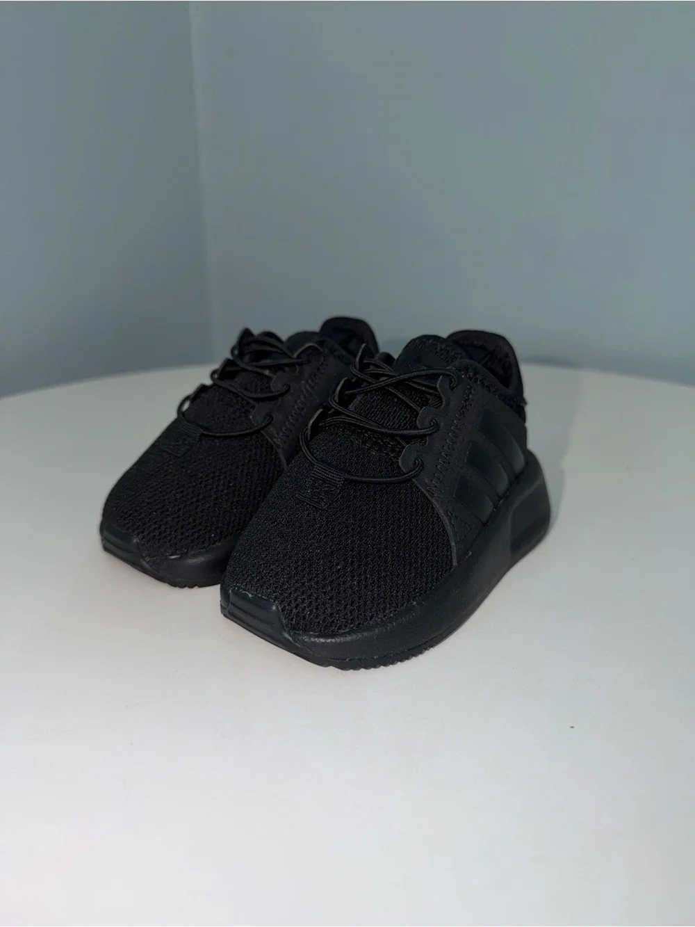 adidas Kids (infant) Black Mesh Lace-Up elastic Sneakers